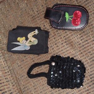 Lot of three vintage cell phone holders